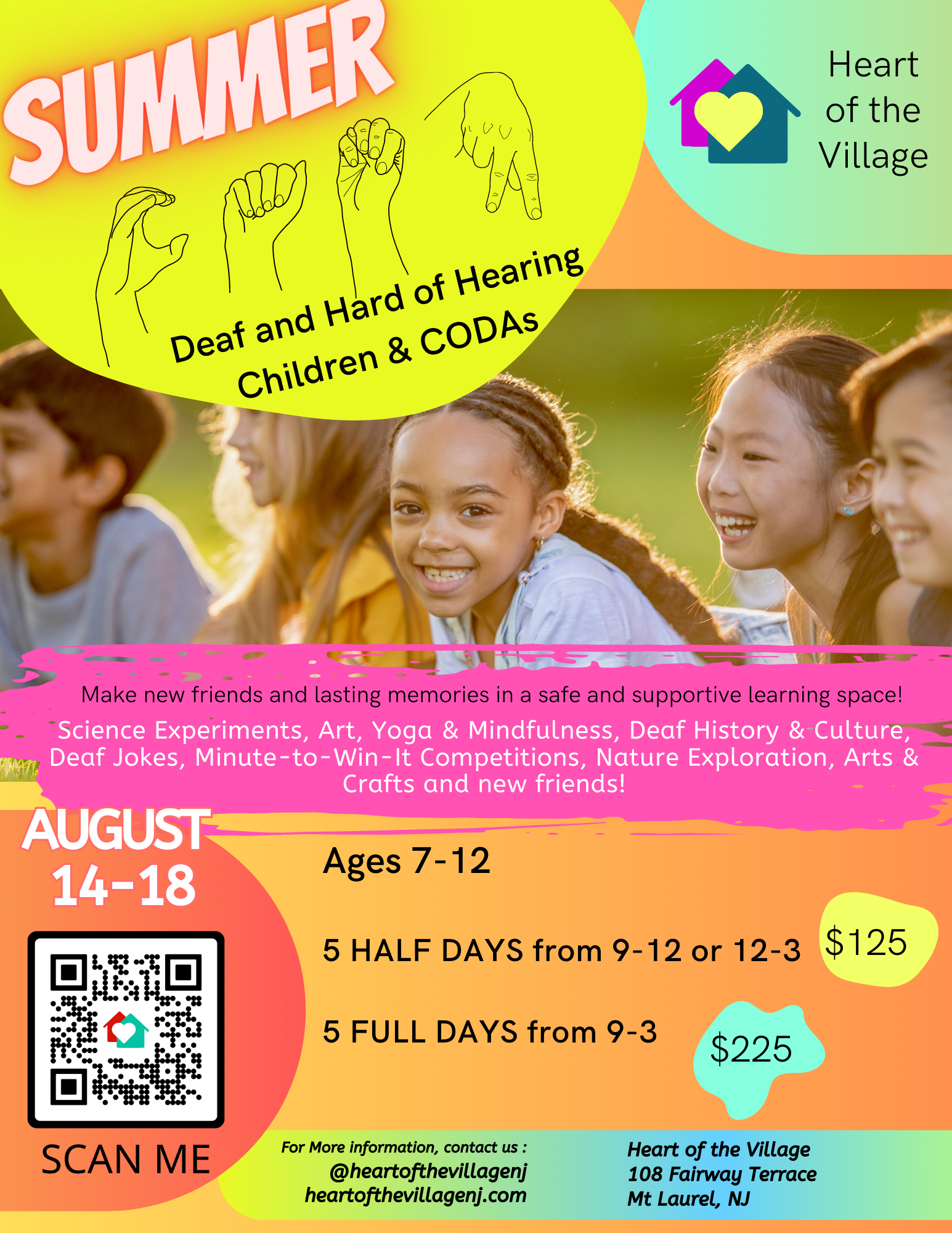 Summer Camp For Deaf And Hard Of Hearing Children CODAs Heart Of 